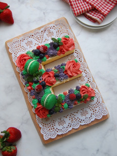 Foto resep Letter cake, versi Simple