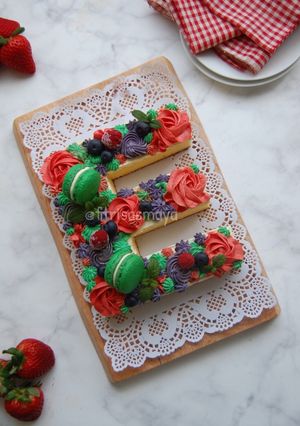 Foto resep Letter cake, versi Simple