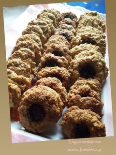 Una foto de Vegan cookies con avena, manzana y zanahoria 🥕🍎