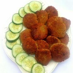 A picture of Sweet potatoes fritters.