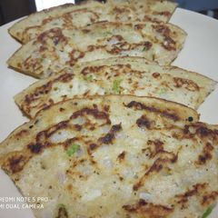 A picture of Puliogare Powder Pan Cake.