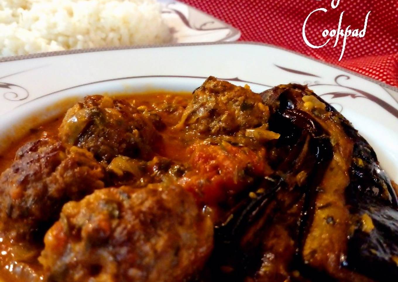 Tepsi bademjoon 💯 eggplant and meatballs