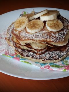 Banános amerikai palacsinta recept fotója