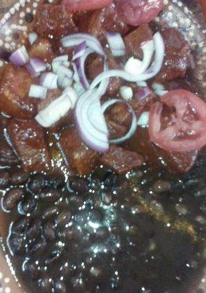 Una foto de Asado de maciza de cerdo enchilada