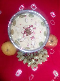 फ्रूट कस्टर्ड (Fruit custard recipe in hindi) रेसिपी मुख्य फोटो