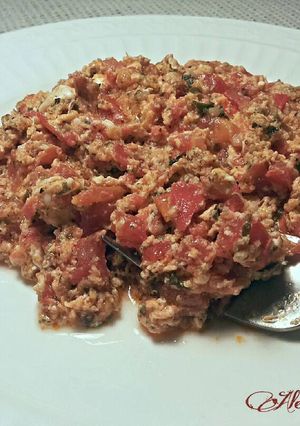 Foto principal de Revuelto de tomates peras