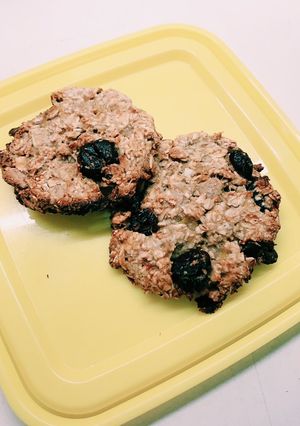香蕉燕麥蔓越梅餅乾🍪（小烤箱）（無糖無油無粉） 的食譜成品照片
