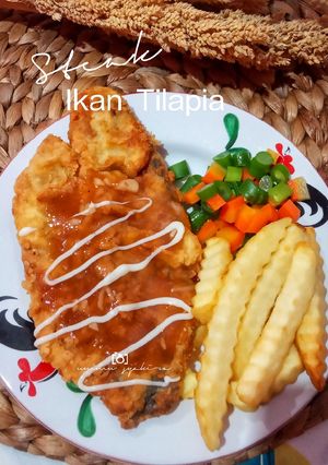 Foto resep Steak Ikan Tilapia, makanan sehat No MSG, solusi anak makan ikan!