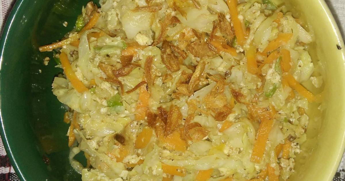 Resep Orak Arik Kubis Telur Oleh Dewdew Cookpad