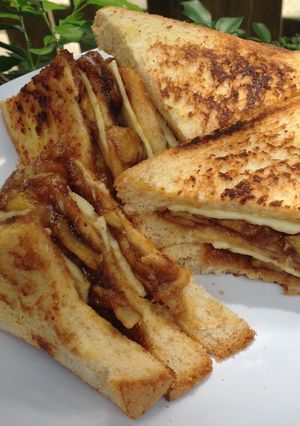 Foto resep 🍌🍏🍞 Banapple Sandwich