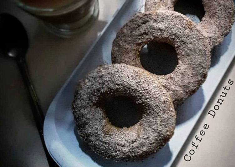 makanan Baked Coffee Donuts Jadi, Enak Banget