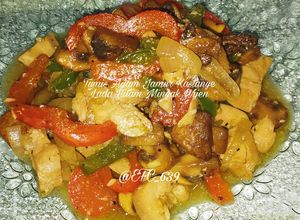Foto resep Ayam Jamur Kastanye Lada Hitam Minyak Wijen