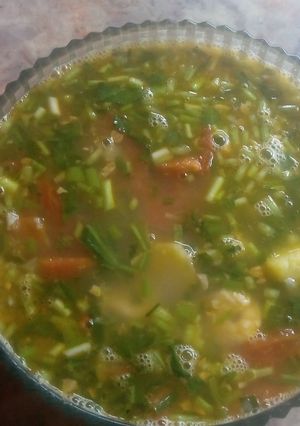 Hình của món Canh tôm nấu dứa cà.