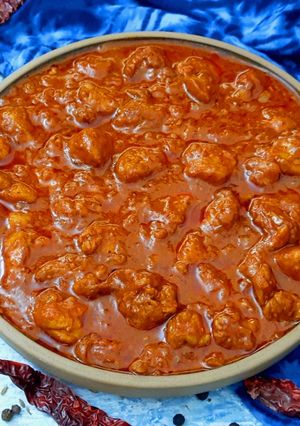 A picture of Spicy Chicken Sorpotel.