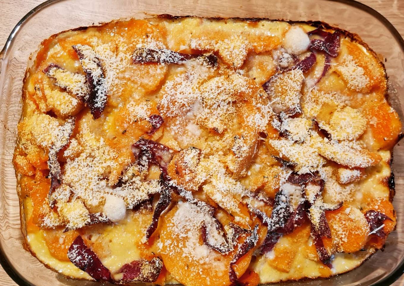 Gratin de butternut et patate douce