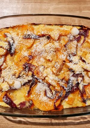 Une photo de Gratin de butternut et patate douce