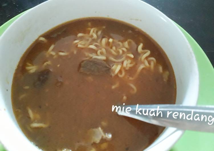 Resep Mie kuah rendang Super Enak