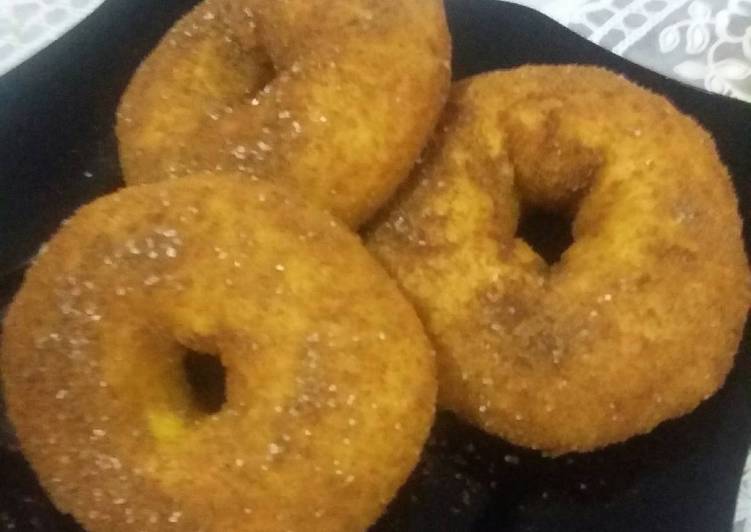 Pumpkin donuts toping palem cinamon