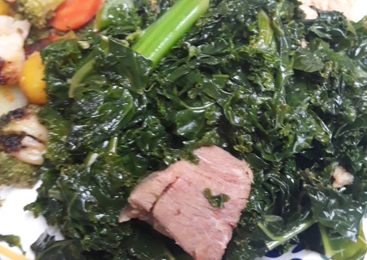Easiest Way to Prepare Quick Kale and Gammon