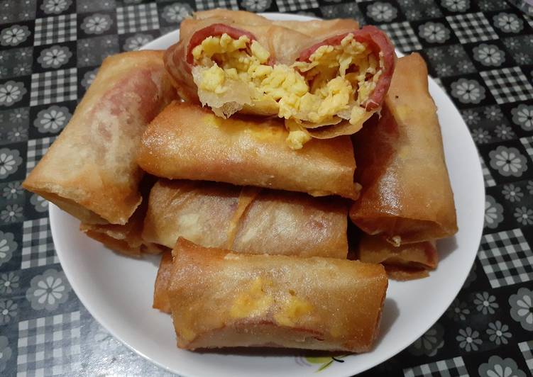 Lumpia ham telor mayo