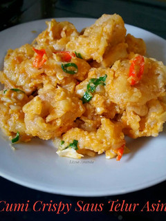 Foto resep Cumi crispy saus telur asin