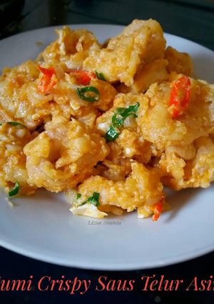 Foto resep Cumi crispy saus telur asin