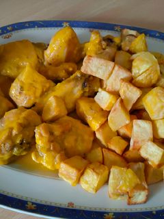 Una foto de Pollo con salsa de naranja 😋