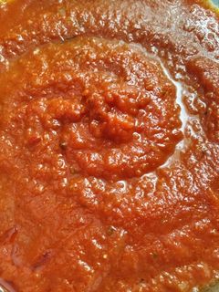 Una foto de Tomate frito en microondas