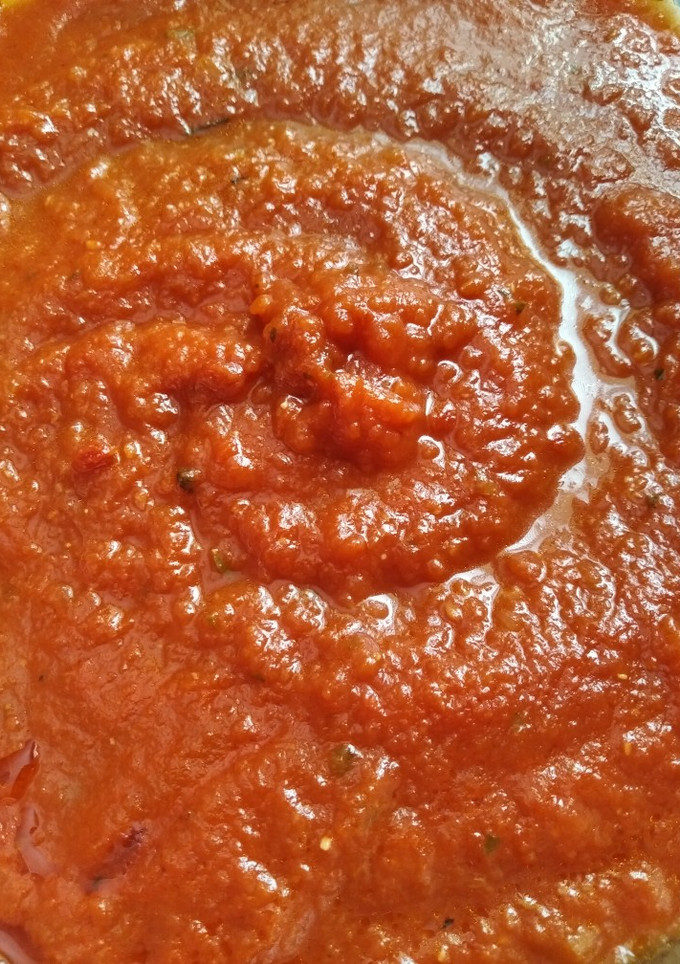 Una foto de Tomate frito en microondas