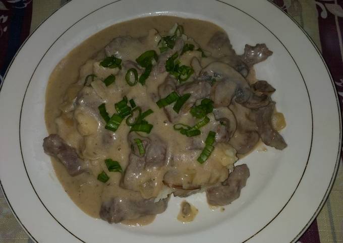 Beef Stroganoff