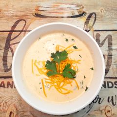 A picture of Creamy Jalapeño soup.
