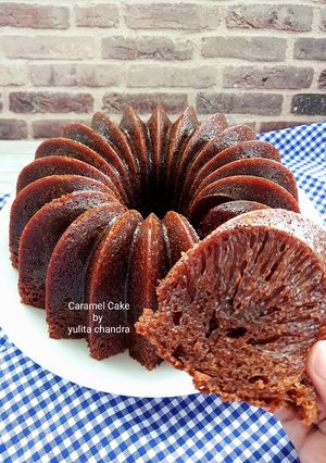 Foto resep Caramel cake / bolu sarang semut