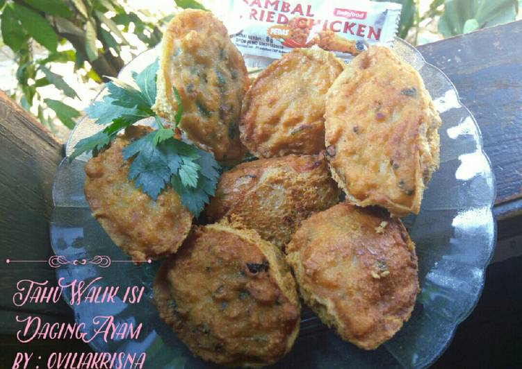 Tahu walik isi daging ayam