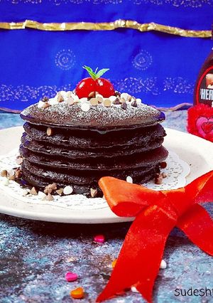 A picture of Dark Chocolate Pancakes.