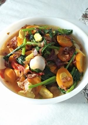 Foto resep Capcay telur puyuh