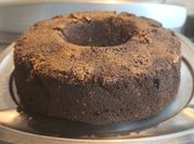 Una foto de torta de zapallo anco