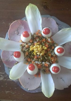 Une photo de Nid de paques avec ses legumes #paque
