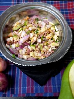 કાચી કેરી નુ સલાડ (Kachi Keri Salad Recipe In Gujarati) રેસીપી મુખ્ય ફોટો