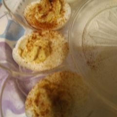 A picture of Skye's Labor Day Weekend Deviled Eggs.
