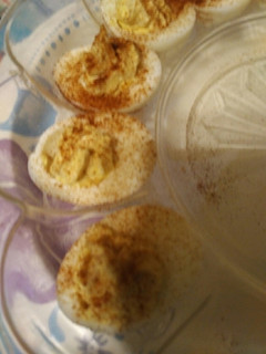 A picture of Skye's Labor Day Weekend Deviled Eggs.