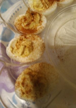 A picture of Skye's Labor Day Weekend Deviled Eggs.