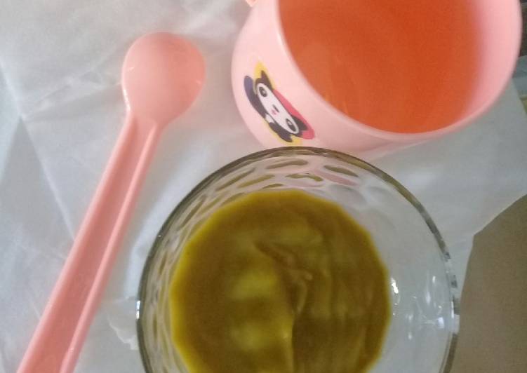 Resep Mpasi Ubi Kuning Mix Bayam Plus Susu Yang Enak
