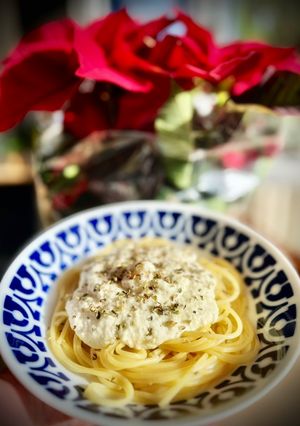 Una foto de Spaghetti blanco (en Thermomix)