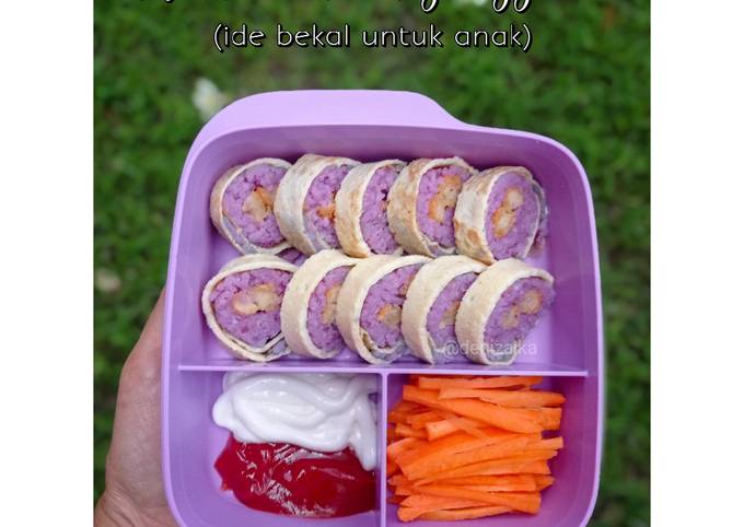 Cara bikin Nasi uduk ubi ungu - ide bekal anak Cara bikin Nasi uduk ubi ungu - ide bekal anak