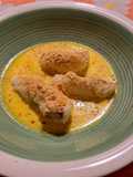 Rana pescatrice in salsa allo zafferano e limone