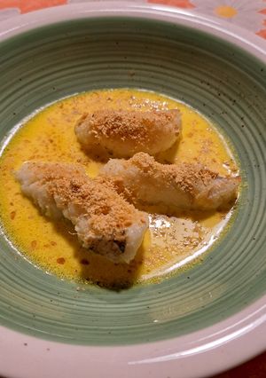 Foto di Rana pescatrice in salsa allo zafferano e limone