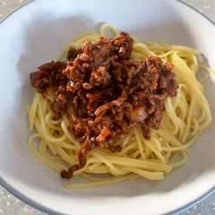 Family Bolognese With Chorizo 🍝 A picture of Family Bolognese With Chorizo 🍝.