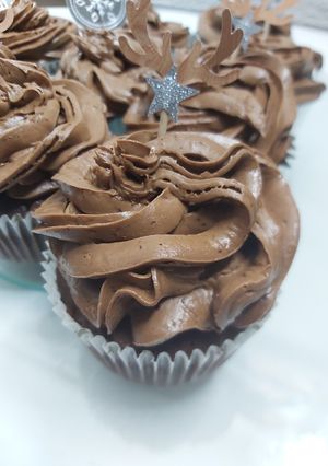 Une photo de Cupcak au chocolat
