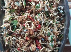 Hình của món Gỏi Ốc Bắp Chuối.