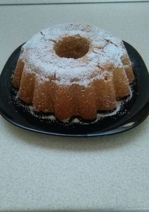 Tej- tojásmentes almás kuglóf recept fotója